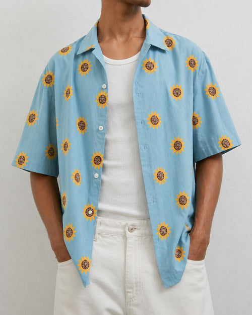 Blue Boxy Shirt