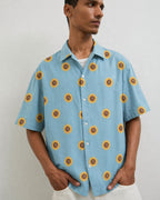 Blue Boxy Shirt