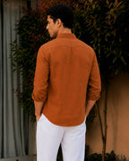Rust Linen Shirt