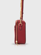 Boxed & Bold Wine Sling Bag Charme