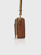 Boxed & Bold Brown Sling Bag Charme
