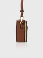 Boxed & Bold Brown Sling Bag Charme