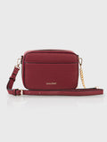 Boxed & Bold Wine Sling Bag Charme