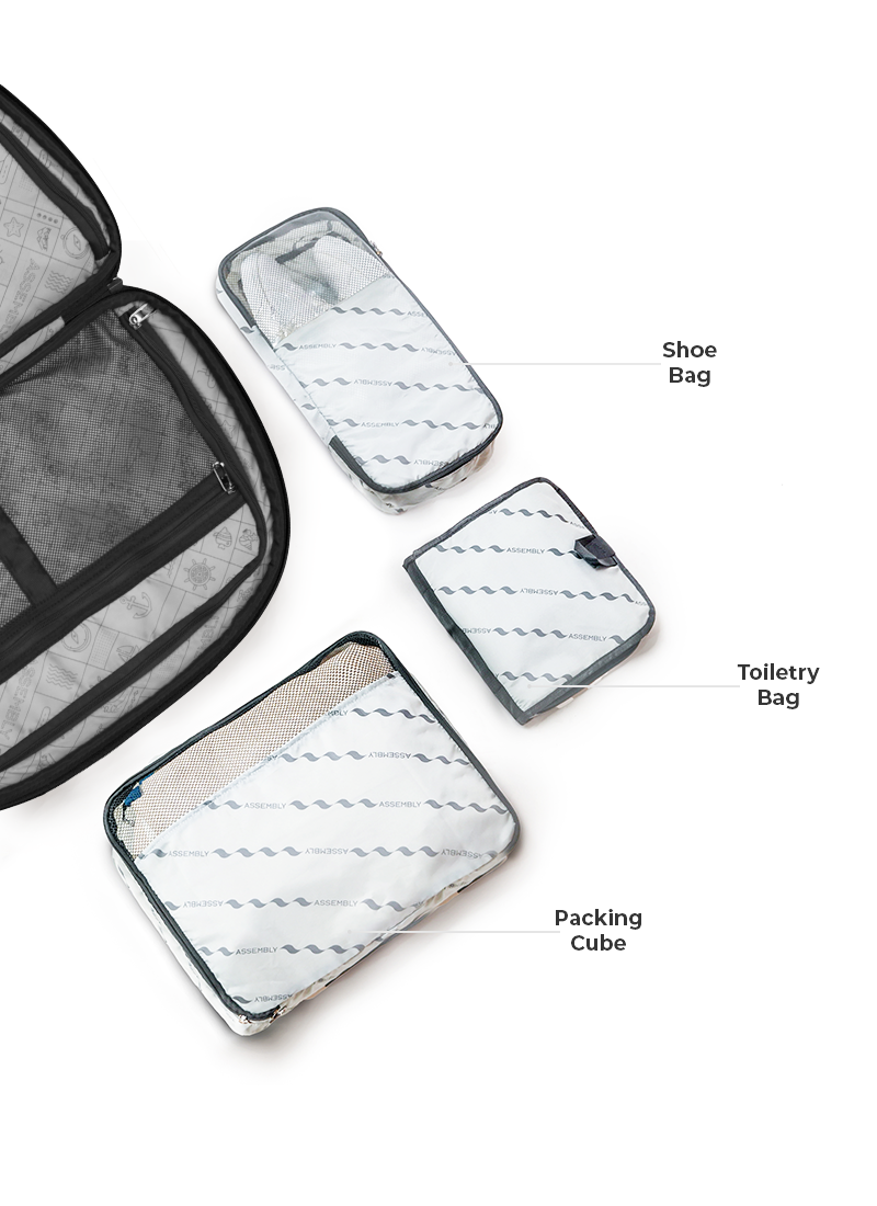 City Explorer Combo | Beige | Duffle+TechKit+Packing Cube