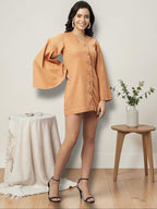 Caramel Cotton Chic Dress