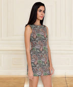 Paisley Jacquard Bodycon Dress