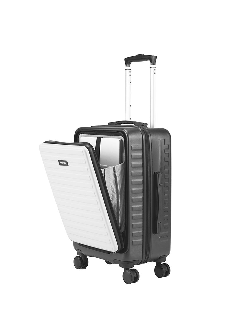 StarkPro | Grey/White | Cabin Hard Luggage