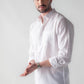 100% Linen Soft Touch Santorini White Shirt