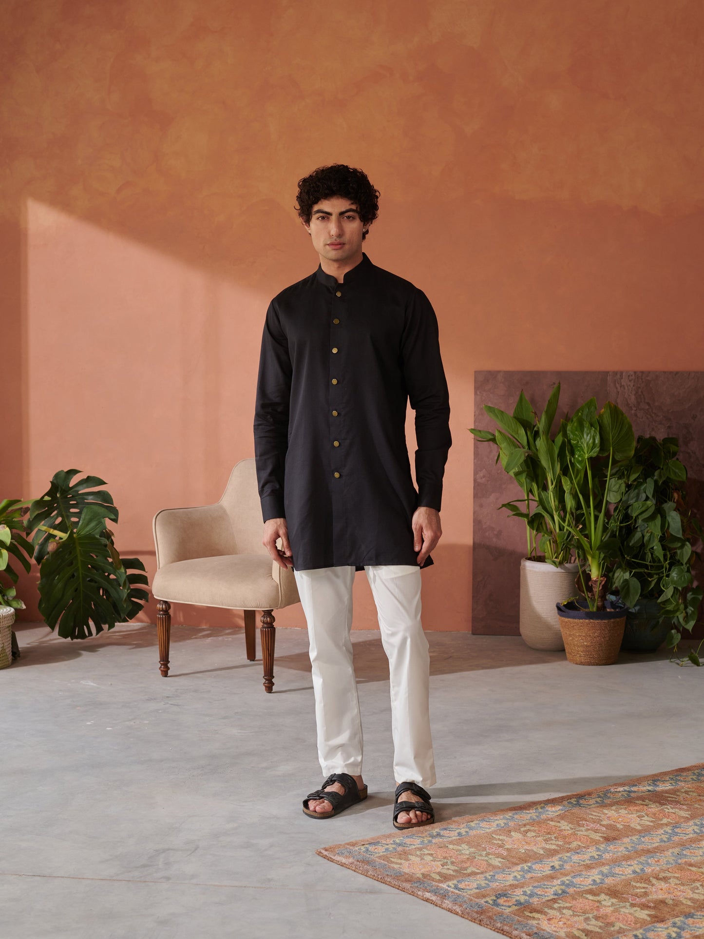 Black Jodhpuri kurta