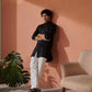 Black Jodhpuri kurta