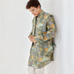 Tiger Crepe Grey Kurta Bandi Set