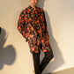 Jual Elephant Black - Russian Silk - Kurta & Bandi Set