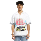 Liberta Racer Printed White Shirt FLYAF