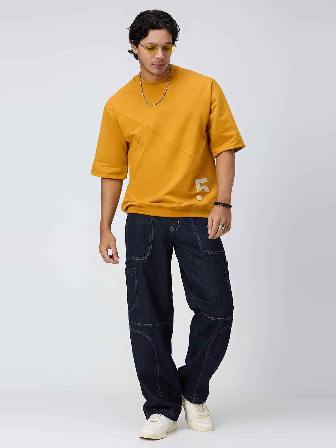 Mustard Pocket Men's Oversized T-shirt B5IVE