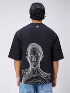 Black Skull Men's Oversized T-shirt B5IVE