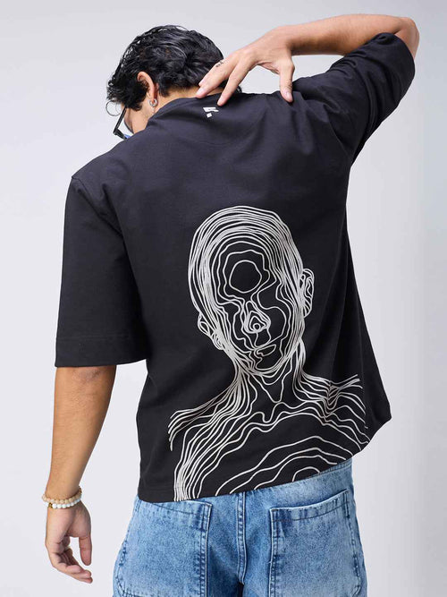 Black Skull Men's Oversized T-shirt B5IVE