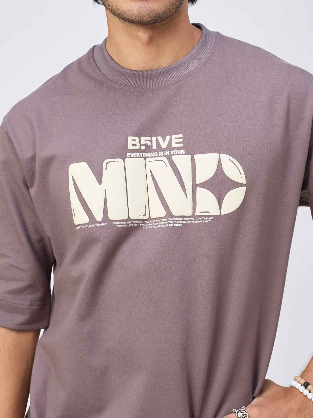 Mauve Mind Chill Men's Oversized T-shirt B5IVE