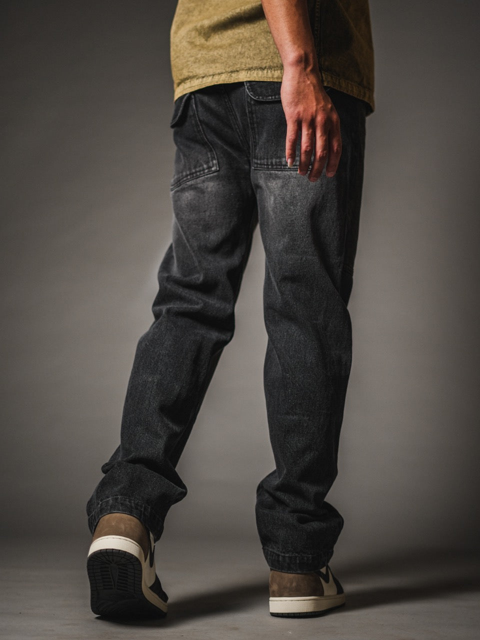 Loose Fit Jean With Knee Panel Detail