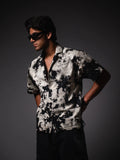 Black Nightflash Cotton Casual Shirt Boozee