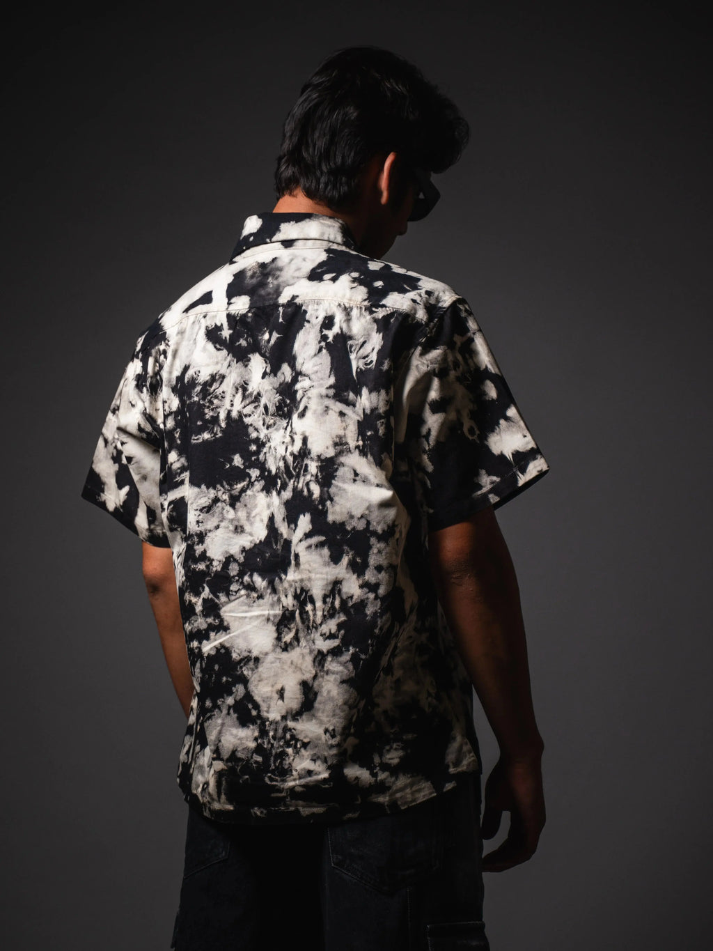 Black Nightflash Cotton Casual Shirt Boozee