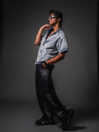 Blue Frost Fade Relaxed Fit Shirt Boozee