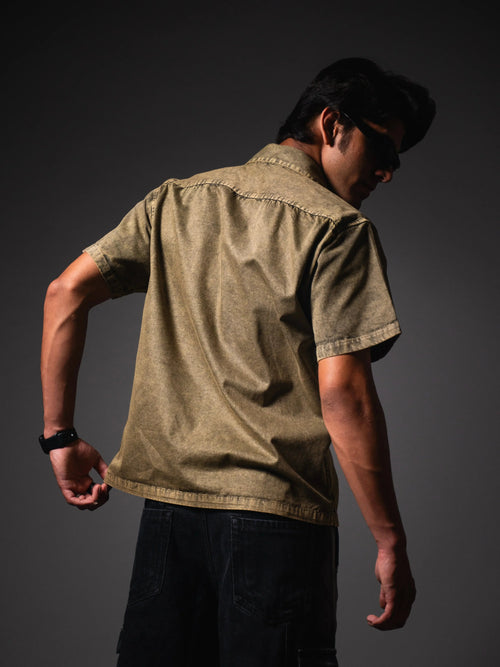 Brown Dust Theory Relaxed Fit Shirt Boozee