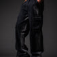 Rugged Black Baggy Denim