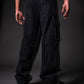 Rugged Black Baggy Denim