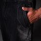 Rugged Black Baggy Denim