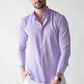 Ripple button up Lilac Shirt