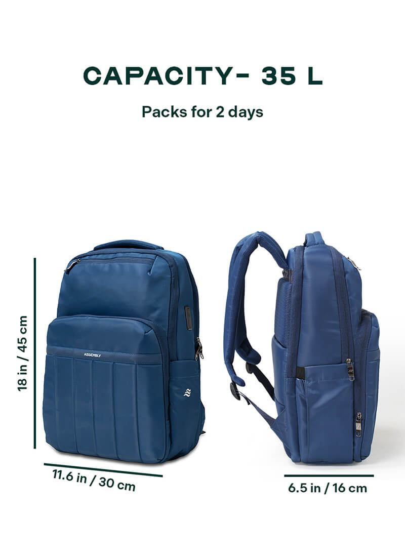 Rover Backpack | Blue | Everyday Laptop Backpack
