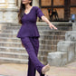 Solid Eggplant Co-ord set