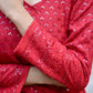 Carmine Red Chikankari Suit Set – Elegant Ethnic Wear
