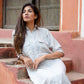 MOH The eternal dhaga – Ash grey midi shirt dress