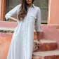 MOH The eternal dhaga – Ash grey midi shirt dress