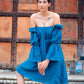 MOH The eternal dhaga- Solid Summer Puffy B knot Dress