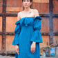 MOH The eternal dhaga- Solid Summer Puffy B knot Dress
