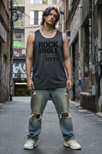 Dark Grey Jersey Typography Print Regular Fit Vest T-Shirt