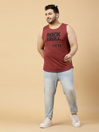 Bold Print Sleek Style Cotton Sleeveless Vest