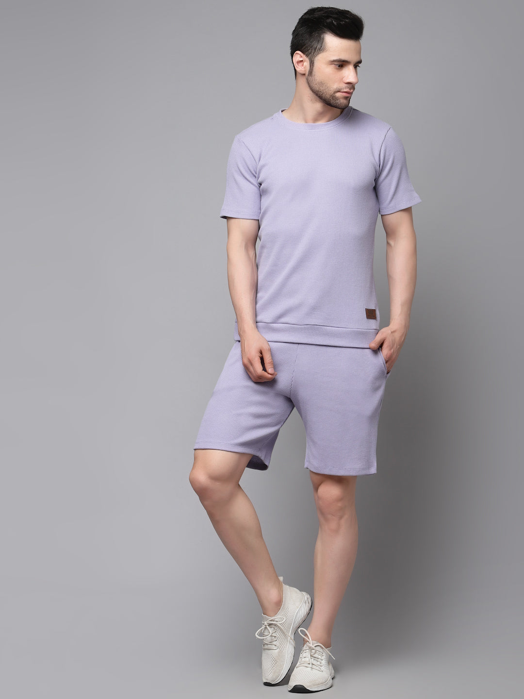Casual Waffle Purple Co-Ord Set