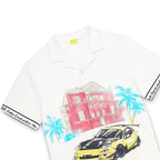 Liberta Racer Printed White Shirt FLYAF