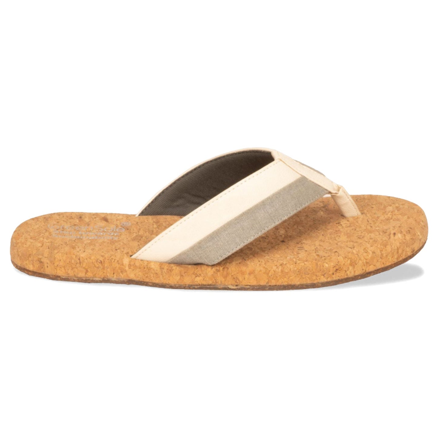 Greensole Smokey White Mens Slippers - Greywhite
