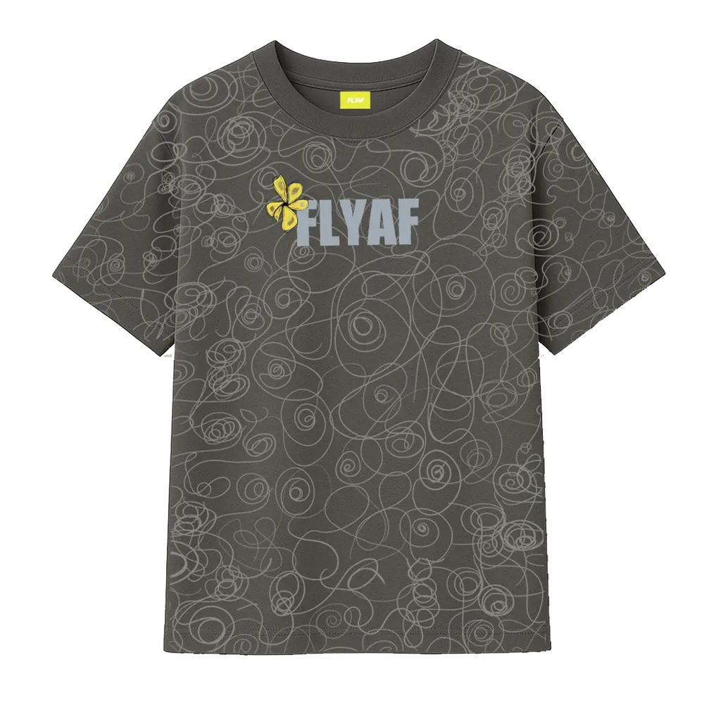 Soul Art Printed Grey T-Shirt FLYAF