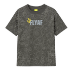 Soul Art Printed Grey T-Shirt FLYAF