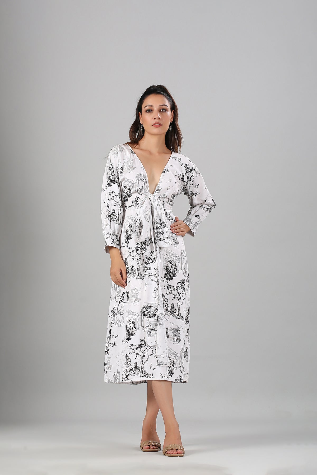 Tales Of JAIPUR Midi Dress