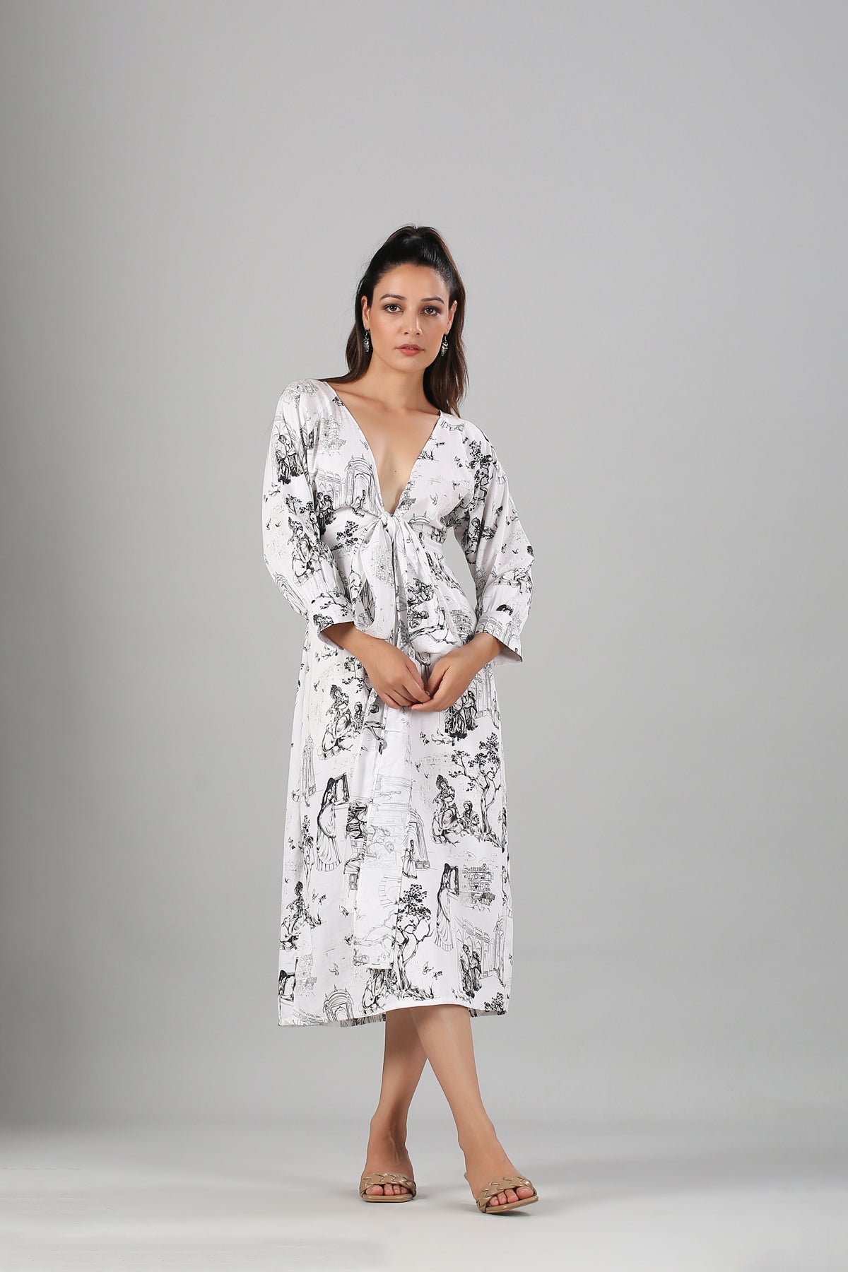 Tales Of JAIPUR Midi Dress