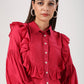 Viva Magenta 2023 Ruffle Shirt