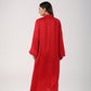 Statement Red satin Kurta pants set