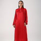 Statement Red satin Kurta pants set