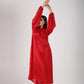 Statement Red satin Kurta pants set